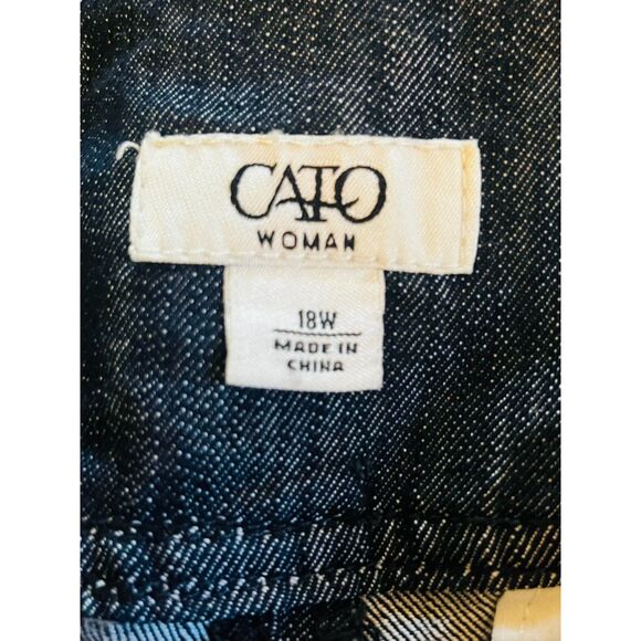 NWT Cato Relaxed Fit Wide Leg Jeans Denim Womens Plus Size 18 - Picture 8 of 11